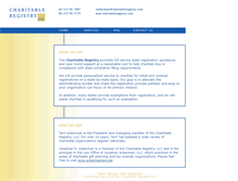 Tablet Screenshot of charitableregistry.com